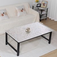 Nappe de table rectangulaire en PVC effet nacré, motif spirale RNPT, résistante à l'huile, pour la décoration de banquets d'hôtel