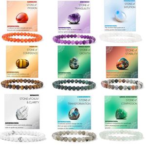 Natural Stone <b>Bracelet</b> Colorful Glass Beaded Abundance Mindset Top-rated Secure Export Packing E-commerce Ready Pack - Product Image 2
