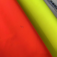 Tissu EN20471 EN343 300D, tissu polyester haute visibilité, tissu haute visibilité avec revêtement PU pour vêtements de travail, gilet, uniforme