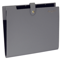Organisateur de dossiers multi-poches extensibles A4/Letter avec bouton-pression en PP durable pour fournitures de bureau essentielles