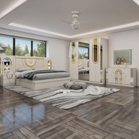 Ensemble de lit King Size en bois au design moderne, vente en gros, pas cher, appartement, rangement, finition laquée, Queen Full, meubles de chambre à coucher