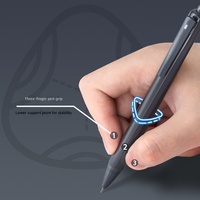 Stylo gel à clic en plastique robuste Hobby, écriture fluide haute densité, séchage rapide, recharge 0,5 mm pour les tests d'entraînement
