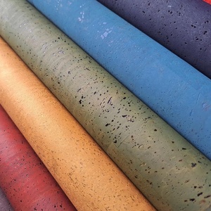 Tissu synthétique en cuir imprimé en <span class=keywords><strong>liège</strong></span> naturel de couleur naturelle, motif pain portugais, vegan, 0,7-1,<span class=keywords><strong>2</strong></span> <span class=keywords><strong>mm</strong></span>, pour sacs, chaussures, carnets - Product Image 3