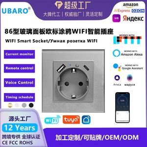 Tuya Smart <b>Socket</b> Eu Standard 16A With <b>Usb</b> Type <b>C</b> Wi Fi Control Silver Gray - Product Image 5