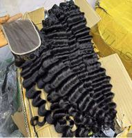 Extensiones de Cabello Humano Natural Virgen de un Solo Donante, de Color 613, en Paquetes y Pelucas al por Mayor, Cabello Humano Virgen Rizado y Ondulado