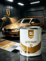 Peinture automobile laquée acrylique, peinture métallisée, résistance aux UV et aux rayures et à l'usure pour la peinture de rénovation automobile