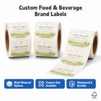 Étiquette autocollante holographique durable de qualité alimentaire en gros, personnalisée, imperméable, laminée, résistante à l'huile, pour snacks, aliments pour animaux, herbes sèches et fleurs