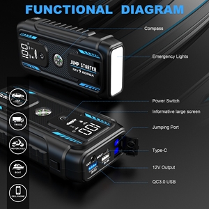 Factory Manufacturer's 2000A Max 12V 22000mAh Portable Powerbank Car Jump Starter Emergency <strong>Booster</strong> Pack with Color Box - Product Image 5