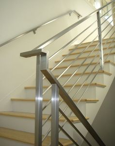 Prima Rod Bar Railing Acier inoxydable Moderne Métal <span class=keywords><strong>Balcon</strong></span>/Escalier Garde-corps Antirouille Grade 304/316, Hauteur et espacement personnalisés - Product Image 4