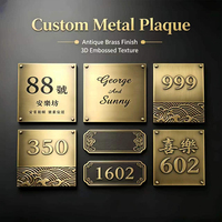 Nouvelle arrivée : plaque signalétique en cuivre gravée au laser, étiquette en acier inoxydable, logo personnalisé pour machines et outils industriels