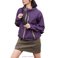 Veste de voyage d'extérieur unisexe légère, respirante, imperméable, coupe-vent, en softshell Gore-Tex, protection solaire rafraîchissante pour l'été