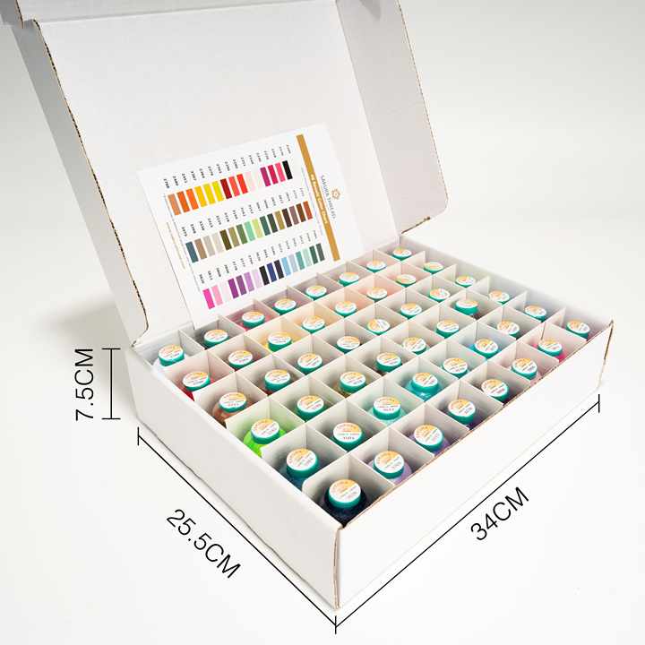 48 Colors Embroidery Thread Kit - 1000 Yards per Bobbin