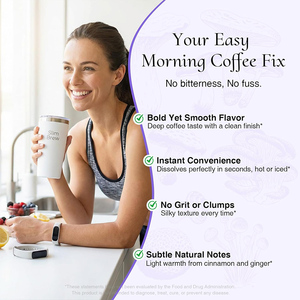 Café Esencial Bajo en Azúcar OEM/ODM, Tueste Medio, Arábica, Suplemento Dietético para el Control del Metabolismo - Product Image 4