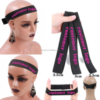 Bandes de Cheveux Naturels en Dentelle pour Personnalisation en Gros, Bandeaux Fondants, Support LOGO Personnalisé, Bande Élastique pour Perruque, Outil d'Installation de Cheveux