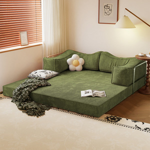 <span class=keywords><strong>Canapé</strong></span> en tissu pliable double usage, style vintage compressé, <span class=keywords><strong>pour</strong></span> salon, <span class=keywords><strong>canapé</strong></span>-lit modulaire simple/double - Product Image 3