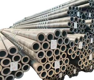 Pipa Baja Karbon Seamless Hot Rolled ST37 ST52 1020 1045 <span class=keywords><strong>A106B</strong></span> API 5L GRB Tabung Baja Logam - Product Image 3