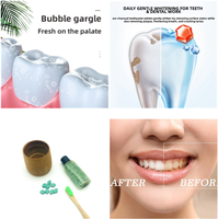 Votre étiquette vente chaude produits dentaires mordent comprimés de dentifrice facile à transporter en vrac dans des bouteilles