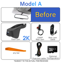 Holroadx Caméra embarquée 4G double objectif vision nocturne contrôle par application enregistrement en boucle pour Infiniti QX50 OEM Plug&Play avec GPS et carte SIM