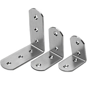 Baina Hardware Stainless <b>Steel</b> Right <b>Angle</b> <b>Brackets</b> 90 Degree Furniture Connectors Durable Home Decoration Supports - Product Image 1