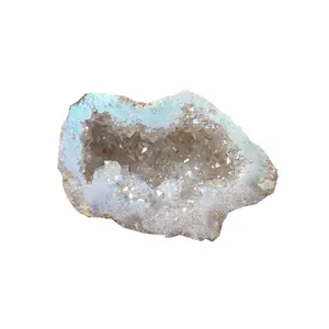 Cluster geodo de cristal natural brilhante, atacado, anjo aura, cristal agate
