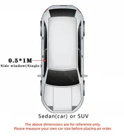 Film intelligent PDLC automobile pour vitres de voiture |   Verre Intimité Commutable à Contrôle Indépendant pour Quatre Fenêtres