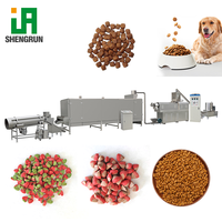 Machine de production d'aliments secs pour chiens et chats, ligne de production d'aliments pour chats 1 tonne/h, machine automatique en acier inoxydable pour aliments secs extrudés pour chiens et chats