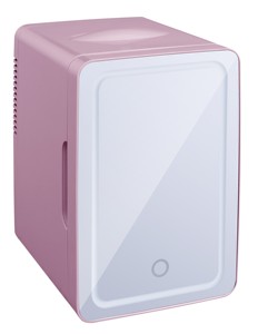 6L Skincare Beauty Cooler <b>Mini</b> Fridge with LED Light and Mirror Portable for Hotel & Outdoor Use Stainless Steel - Product Image 1