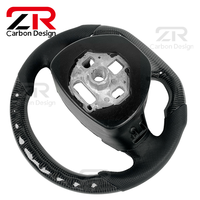 Volant de voiture sport en fibre de carbone personnalisé en cuir véritable avec LED RPM pour Chevrolet Camaro ZL1 SS LS RS 2SS Corvette C7 Z06