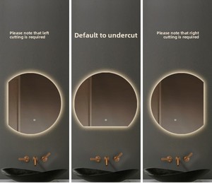 Hiện đại thông minh LED chiếu sáng phòng tắm Vanity gương thay đổi độ sáng cảm ứng chuyển đổi treo tường chống sương mù ip33 đánh giá nhà vệ sinh gương cho - Product Image 5