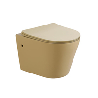 WC suspendu Beige Marron Couleur Gris P Piège à eau Placard sans monture Toilettes murales