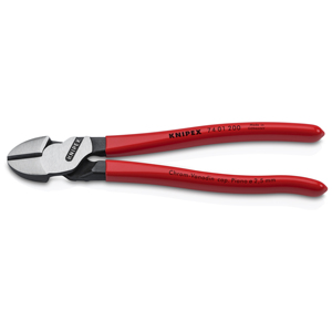 KNIPEX 74 01 200 SB คีมตัดข้างสำหรับช่าง "แบบแข็งแรง" เคลือบด้วยเรซินสังเคราะห์สีดำ 200 มม. - Product Image 1