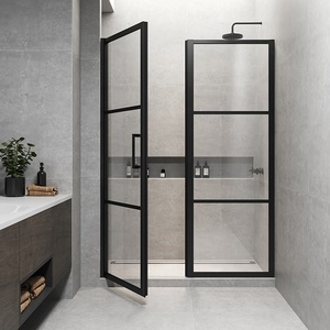 Unité de salle de bain préfabriquée moderne sans cadre avec <span class=keywords><strong>douche</strong></span> coulissante pour hôtel, dotée de verre trempé et d'une <span class=keywords><strong>baignoire</strong></span>-<span class=keywords><strong>douche</strong></span> pour petits espaces - Product Image 6