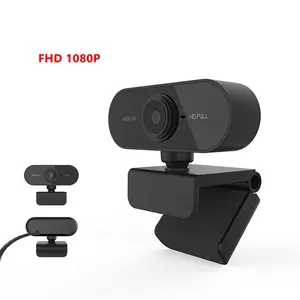 Webcam Full HD USB 2.0, Kamera Web 1080P PC Mikrofon Tanam untuk Komputer PC