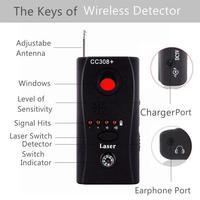 Détecteur de signal sans fil à large bande BLOCKWAVE CC308+ – Anti-espionnage radio, WiFi, caméra espion, RF
