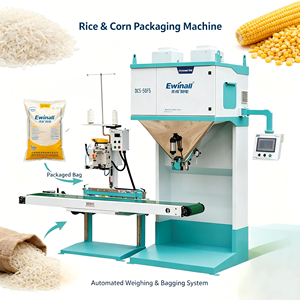 Machine d'emballage automatique <span class=keywords><strong>de</strong></span> riz à grande vitesse DCS-50FB-C |   600-1020 Sacs/Heure, Remplissage et Pesage <span class=keywords><strong>de</strong></span> 5-25 kg, Certification CE ISO - Product Image 1