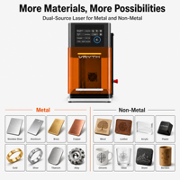 Nouvelle machine de marquage laser professionnelle, graveur double laser avec positionnement précis pour usage en usine, 60W MOPAFiber, laser portable