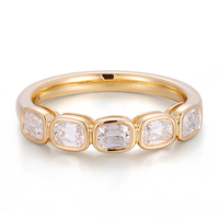 Anillo de Diamante CVD con Certificado IGI en Oferta, Anillo de Compromiso para Mujer y Hombre, Oro Amarillo Sólido de 18k y 14k, Anillo de Diamante de Laboratorio con Corte Cojín Clásico Personalizado