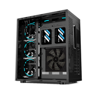 Boîtiers de PC Gamer en Alliage d'Aluminium avec Verre Trempé Double Face ATX, Ventilateurs RGB Fluides, Tour ATX/Micro-ATX/Mini-ITX