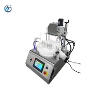 Machine de remplissage de liquides de bureau pour petits volumes de bouteilles avec compte-gouttes, vaporisateur, roll-on et bouchon à vis, de 0,5 ml à 200 ml