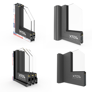 Profilé en aluminium Tien Dat pour systèmes de portes et fenêtres extérieures (usage intensif) avec surface anodisée - Product Image 1