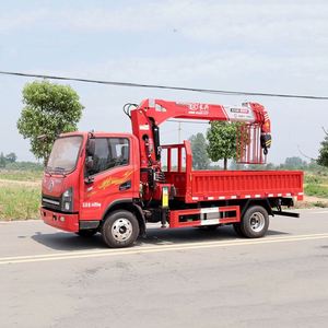 Grue montée sur camion Shacman 6,3 tonnes à bras droit pour le levage d'engins, le transport de marchandises et la manutention de matériaux sur routes montagneuses - Product Image 5