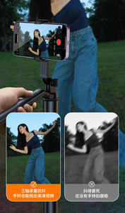 ขายส่ง ไม้เซลฟี่แบบยืดหดได้ R16 พร้อมขาตั้งกล้องถ่ายภาพพาโนรามา 1.7 เมตร พร้อมไฟและระบบกันสั่นสามแกน - Product Image 6