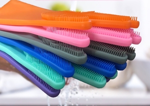 Gants de lavage de vaisselle en silicone - Design créatif promotionnel, couleur et logo personnalisés, pour lave-vaisselle et éponge à vaisselle - Product Image 4