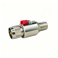 Parafoudre coaxial à tube à décharge gazeuse 90V, UHF, mâle vers femelle, à montage sur panneau, protection contre les surtensions