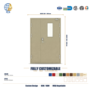 Puerta Cortafuego de Seguridad Antirrobo con Cerradura Multipunto, Diseño Contemporáneo, Marca KaiYu, Acero Resistente, Tamaño Personalizado para Banco - Product Image 2