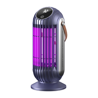 Lámpara Antimosquitos UV Portátil y Ecológica, Funciona con Batería, 4 Velocidades Ajustables, Trampa para Insectos de Pared o Escritorio, Repelente
