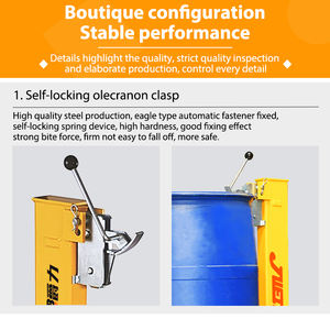 Equipo de manejo de rotador con báscula de pesaje portador de tambor elevador de tambor Camión de tambor de aceite - Product Image 3