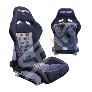 Sedili Auto da Corsa Sportivi a Guscio Reclinabili Universali Bride WZSEAHI Neri di Alta Qualità - Product Image 1