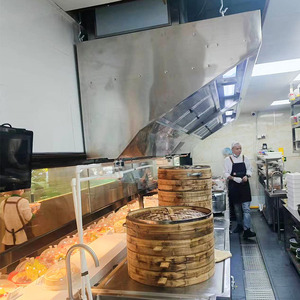 Hotte aspirante <span class=keywords><strong>de</strong></span> cuisine professionnelle en acier inoxydable <span class=keywords><strong>de</strong></span> 1,5 m pour hôtels et restaurants, personnalisable en usine, certifiée CE - Product Image 3