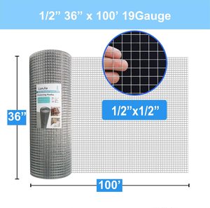 <span class=keywords><strong>Alambre</strong></span> de Hierro de Bajo Contenido de Carbono de 1/2 Pulgada, Calibre 19, Malla Soldada Galvanizada en Caliente, Malla para Gallineros, Red para Aves de Corral - Product Image 2